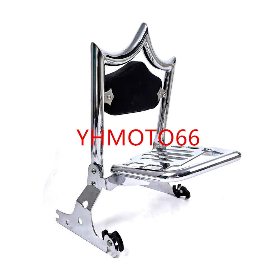 Respaldo de barra de pasajero Sissy para Harley Fat Boy 08-23 Softail Breakout 13-23 Foto 3 de 4