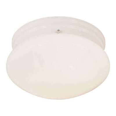 Forte Lighting 2 Light Mushroom Flush Mount in White - 6003-3