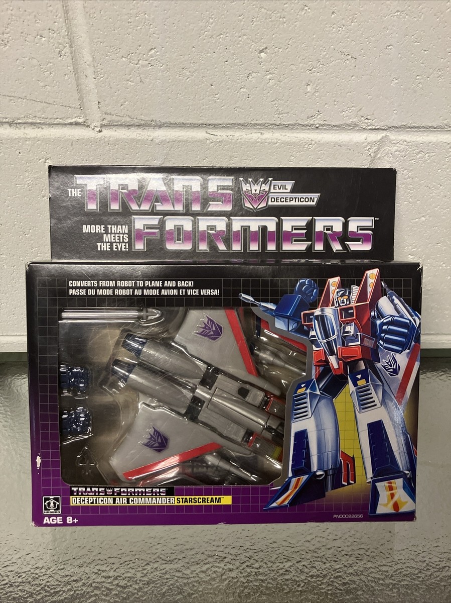 Transformers G1 Walmart Reissue Exclusive Starscream Hasbro- Open Box