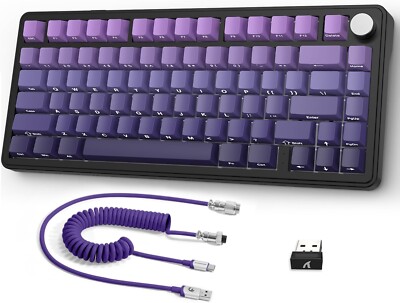 ATTACK SHARK X85 75% RGB Wireless Gasket Mechanische Gaming Tastatur,Hot-Swap