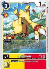 Agumon Release Foil - BT21-040 NM - Digimon TCG