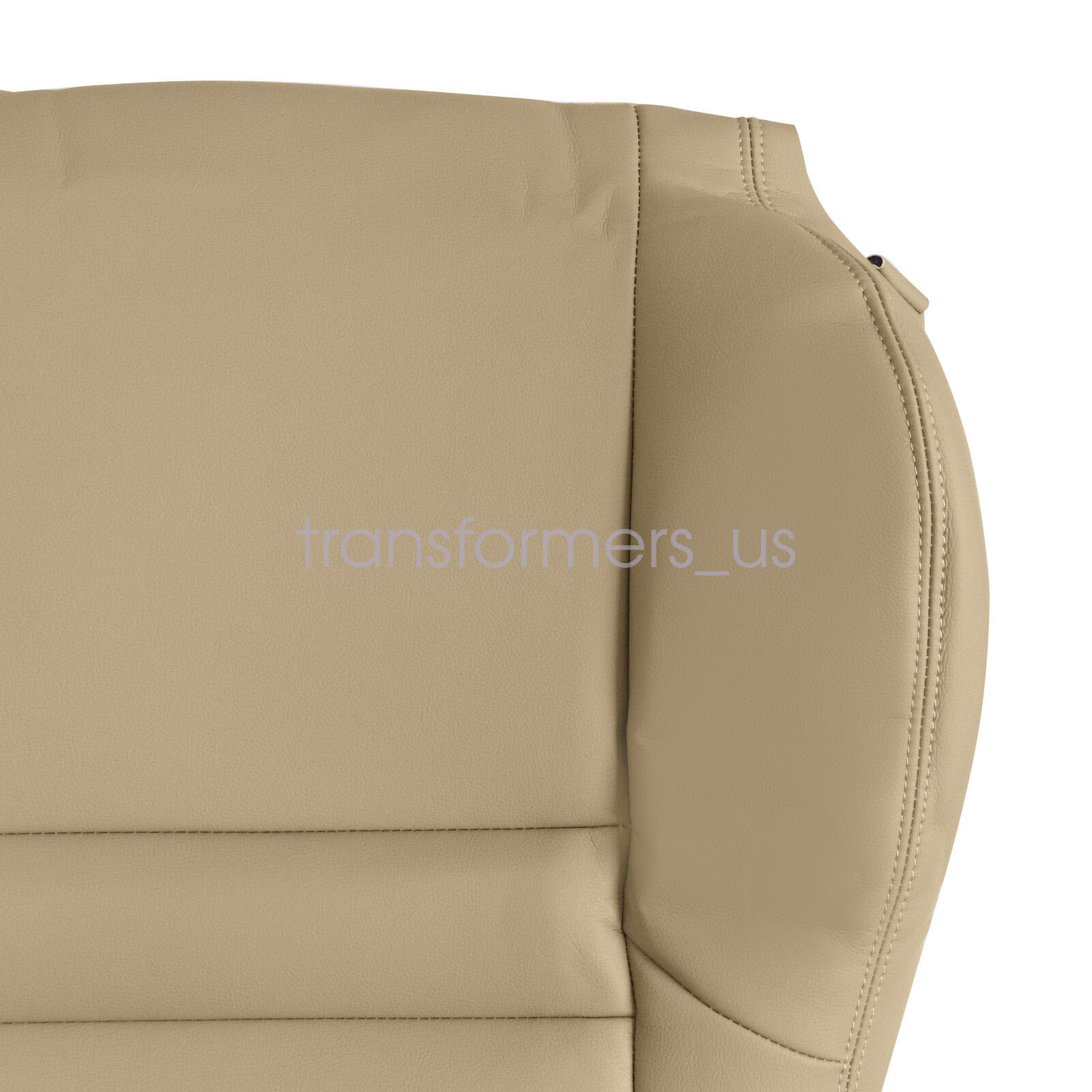 Both Side Bottom & Top Leather Seat Cover Tan For 2003-2007 Honda Accord