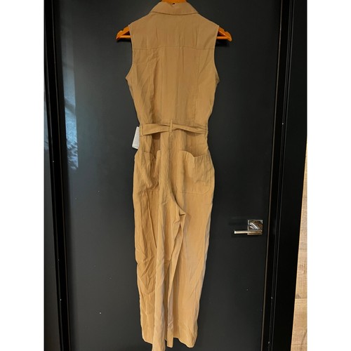 Max Studio womens Belted khaki Utility Jumpsuit Size XS - Picture 7 of 10