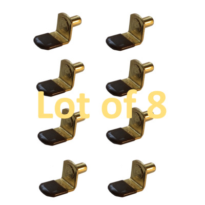 1/4'' Shelf Support Pegs - Bronze Cabinet Pins with Rubber Sleeve