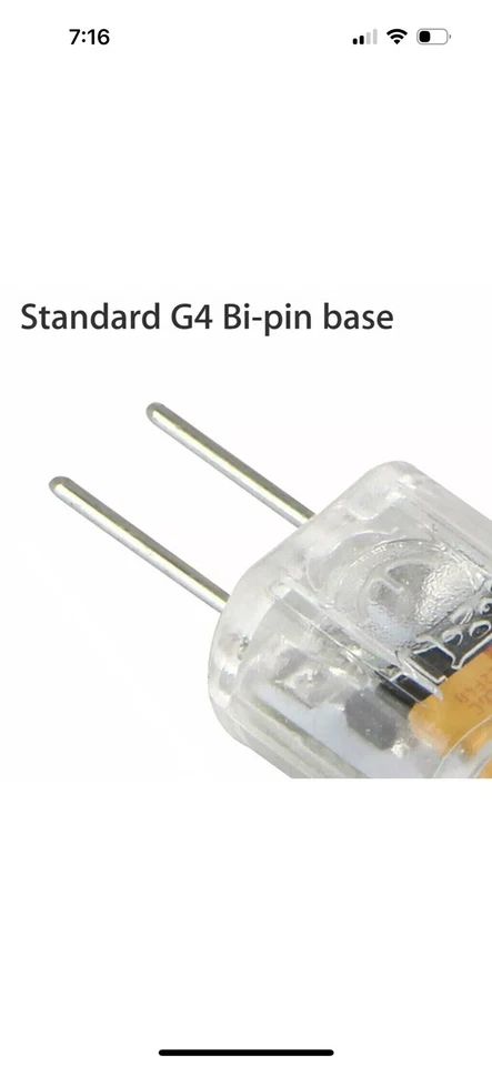 20PCS White G4 LED Light Bulbs 2W (20W Equivalent) DC 12Volt Bi-pin Base Lamp US - Image 4 of 4