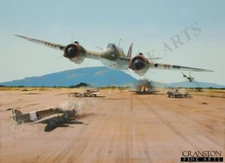 272 Sqn Beaufighters aviation art post card  Sqn Ldr A W Fletcher 