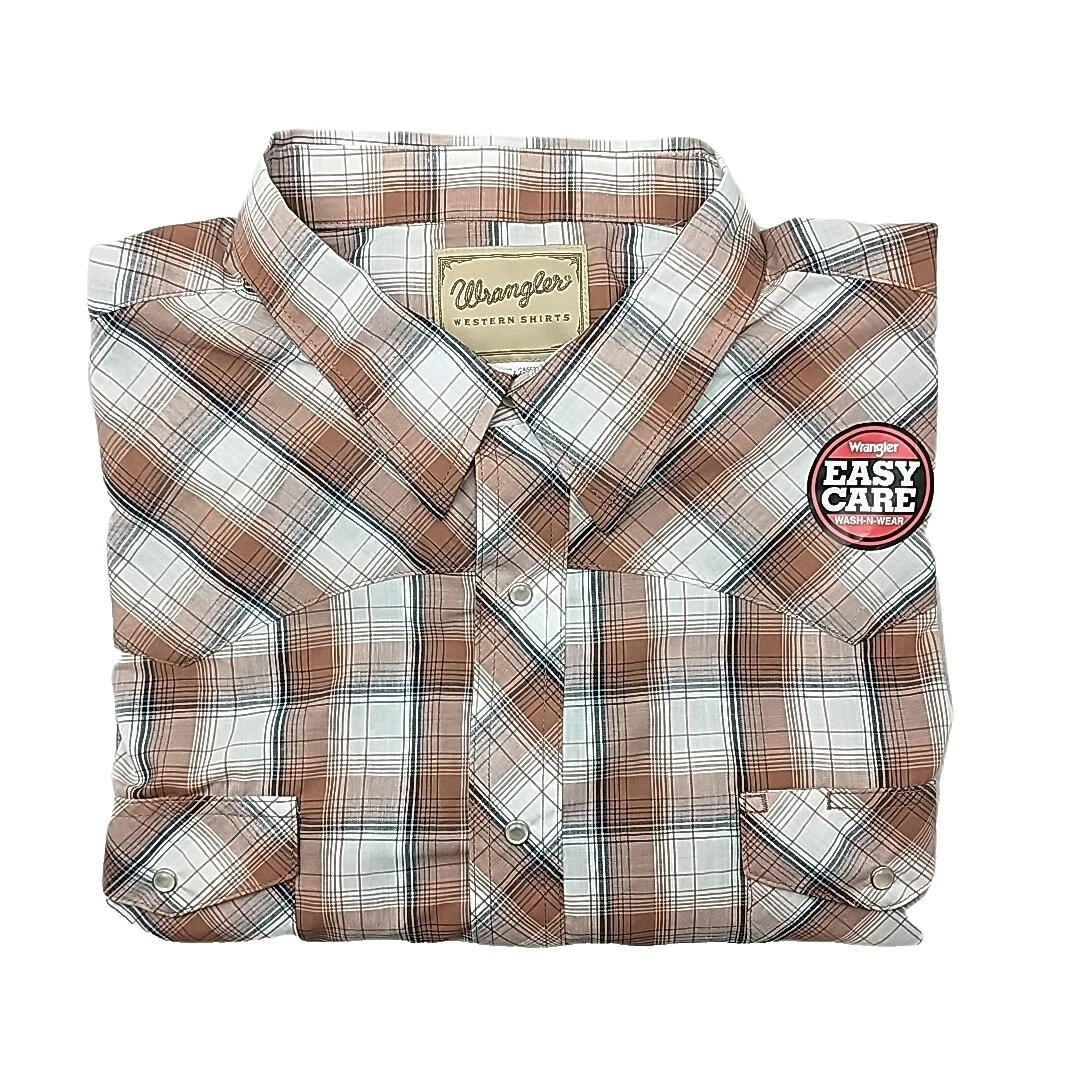Wrangler Cotton Short Sleeve Casual Button-Down Shirts for Men