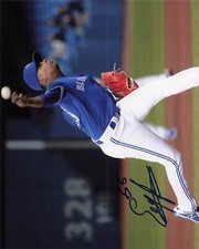 Elvis Luciano Blue Jays Signed Auto 8x10 *3697