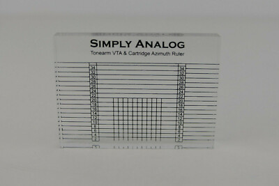 Simply Analog Azimut Ruler - Ausrichtungslineal - VTA - Tonarm-Headshell-Balance