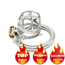 Stainless Steel Male Chastity Device Short Cage for Men Metal Locking Belt