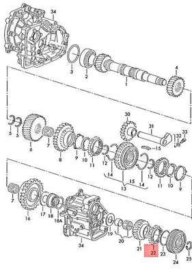 Genuine VW AUDI Lupo 3L TDI A2 6E1 6X1 Synchronizer Ring 5-Speed  
