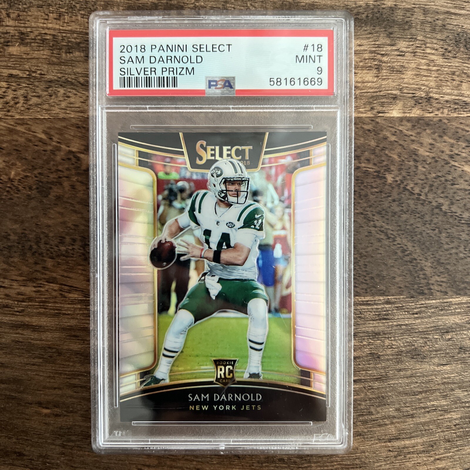 2018 Panini Select - Sam Darnold - Rookie Concourse Silver Prizm PSA 9 Mint