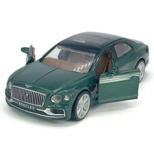 1:38 Bentley Flying Spur Modelo Coche de Juguete Diecast Vehículo de Juguete Puertas Abiertas Verde