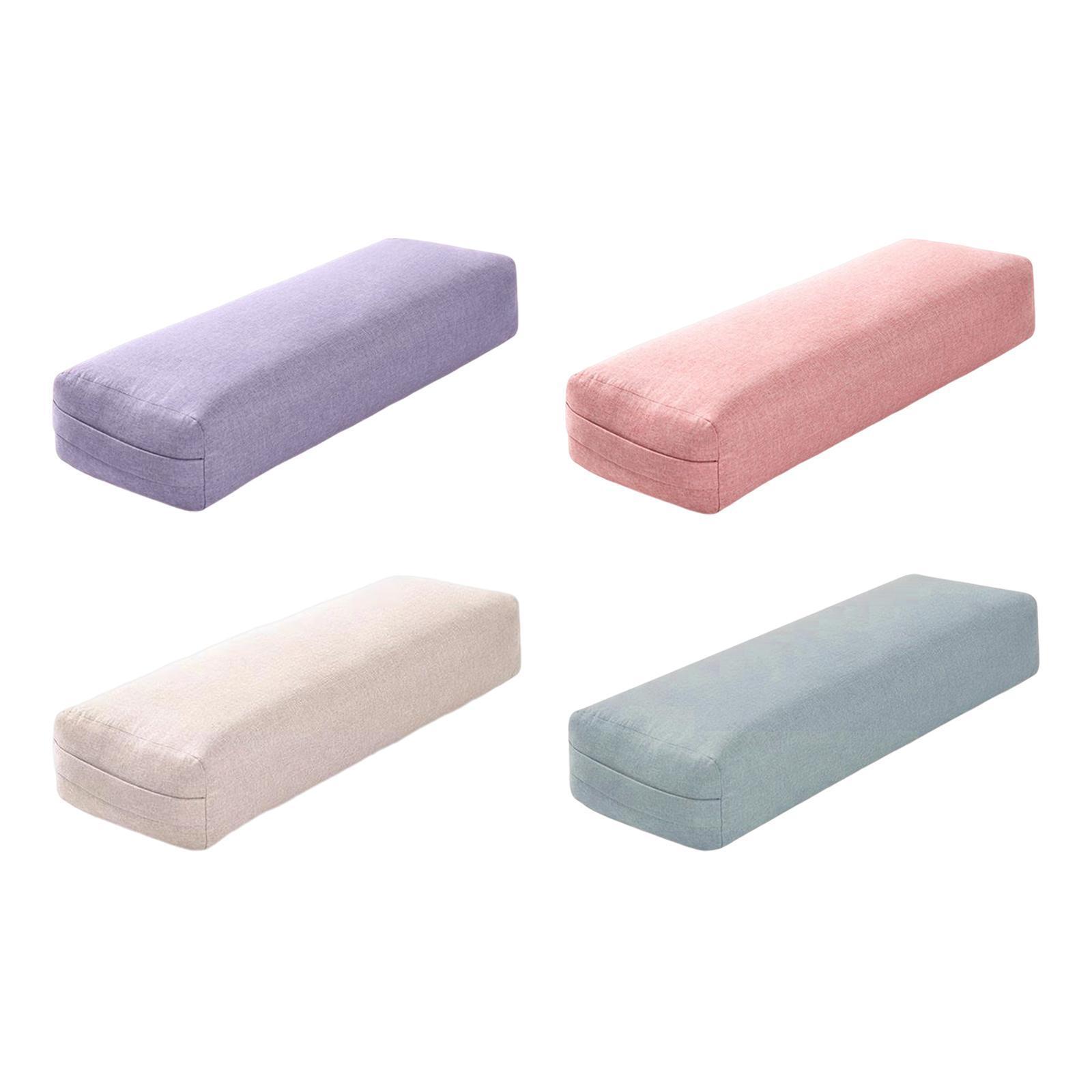 Bolster de Yoga Housse Lavable Amovible Accessoires de Yoga Coussin Oreiller