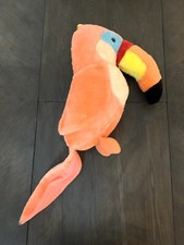 Vtg 1983 Acme Toucan Plush Orange Stuffed Animal Rainforest Tropical Bird 18"