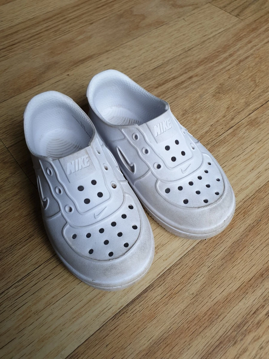 Nike White Foam Force 1 Toddler Infant Shoe Size UK 7.5 EU25