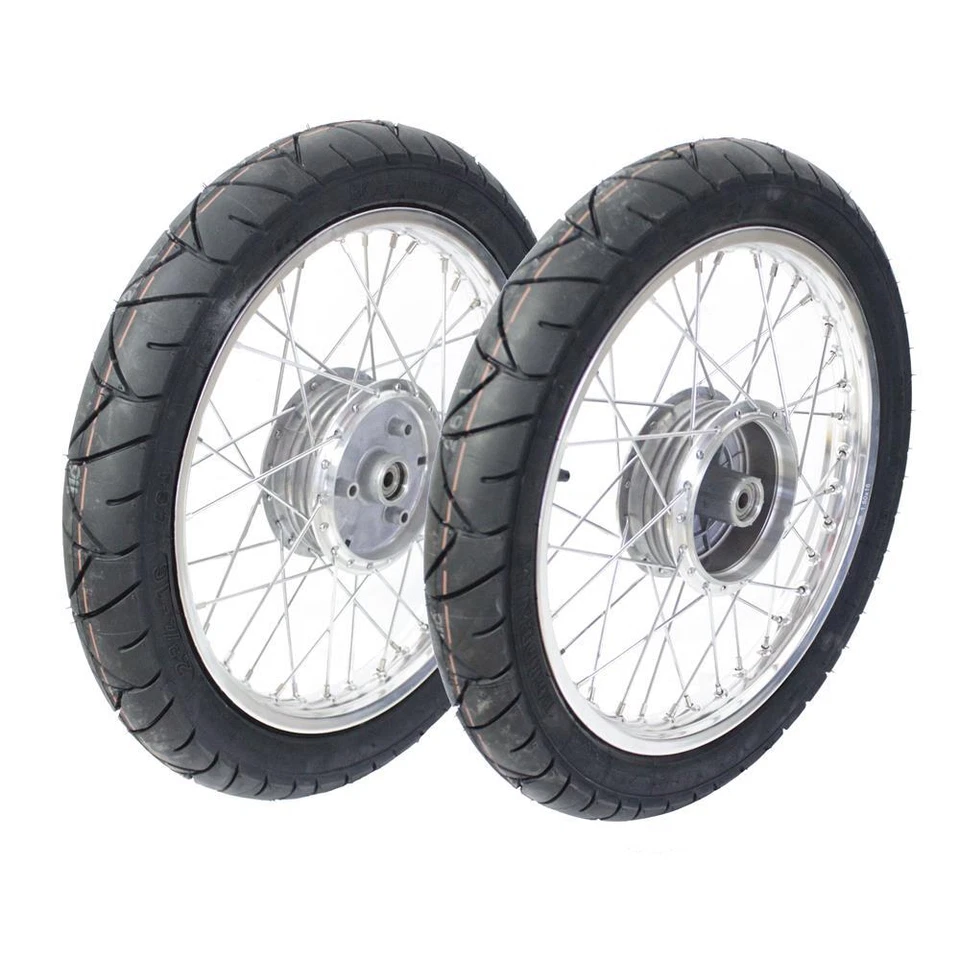 2 Kompletträder Alu Felge für Simson S51 S50 KR51 Schwalbe Star Habicht Reifen - Bild 1 von 1