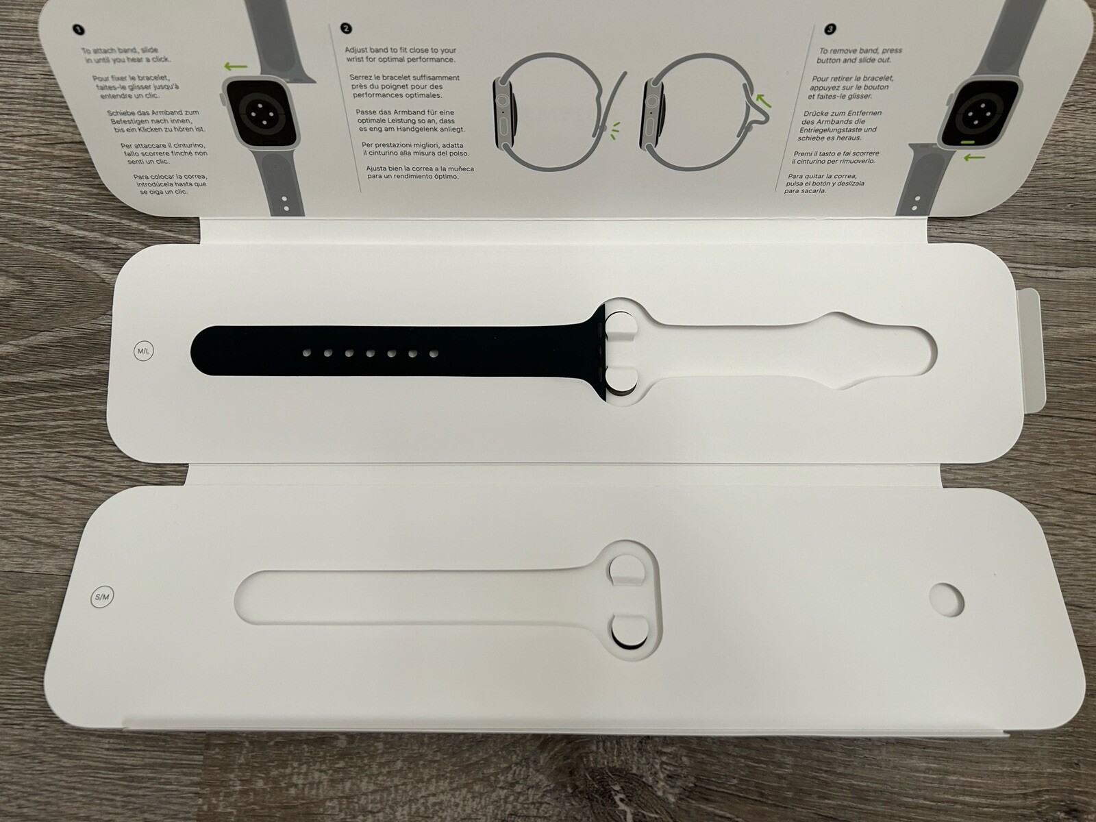 Genuine Apple Watch One Piece M/L Strap Replacement 41mm Series 7 Midnight