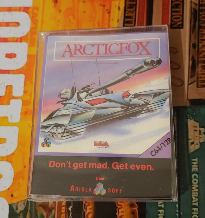 ArcticFox (Electronic Arts 1986) Commodore C 64 (Tape, Box) works