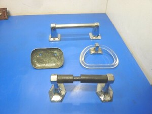  Antique  Plumbing Bath Accessories,Lot of 4 Items,USED