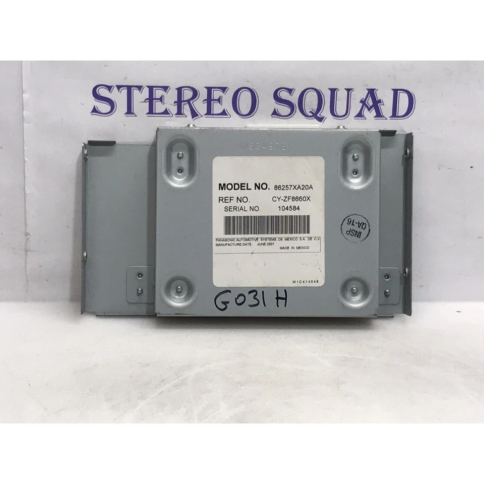 Módulo de control del sistema de navegación Subaru Tribeca 2008 86257XA20A "G031H" Foto 3 de 4