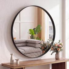 20-30" Vanity Round Wall Mirror Aluminum Frame,Bathroom HD Mirror for Over Sink
