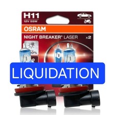 H11 Osram Night Breaker Laser Halogen Headlight Bulbs 2 Pack H11 Osram Night Breaker Laser Halogen Headlight Bulbs 2 Pack