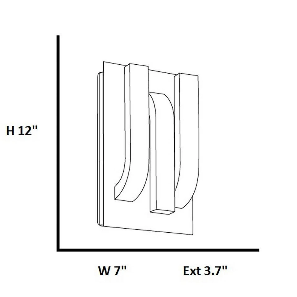Access Lighting Trilogy Medium 1-Light Bronze LED Outdoor Wall Mount Sconce - Image 2 of 3