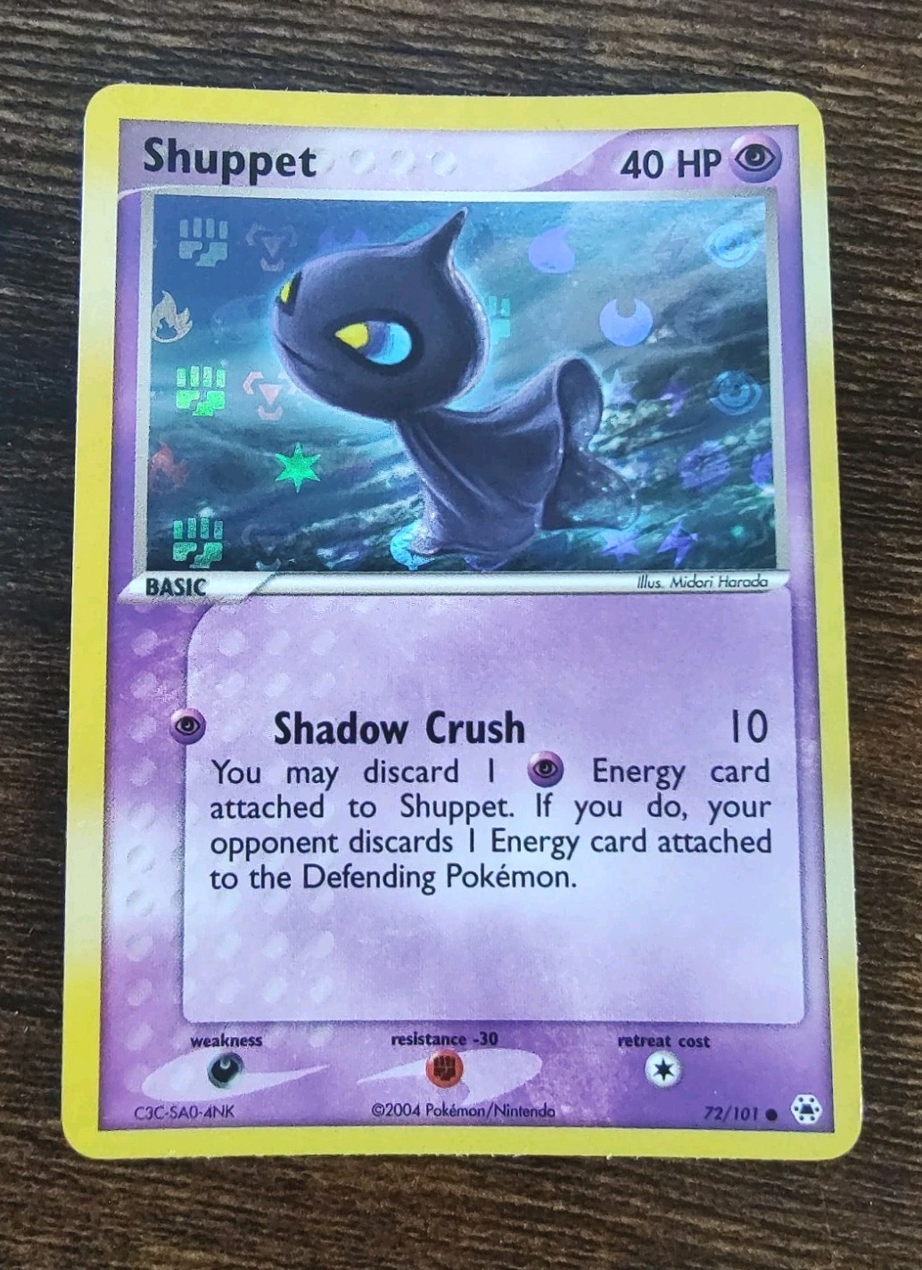 Pokémon Shuppet 72/101 Reverse Holo EX Hidden Legends MINT