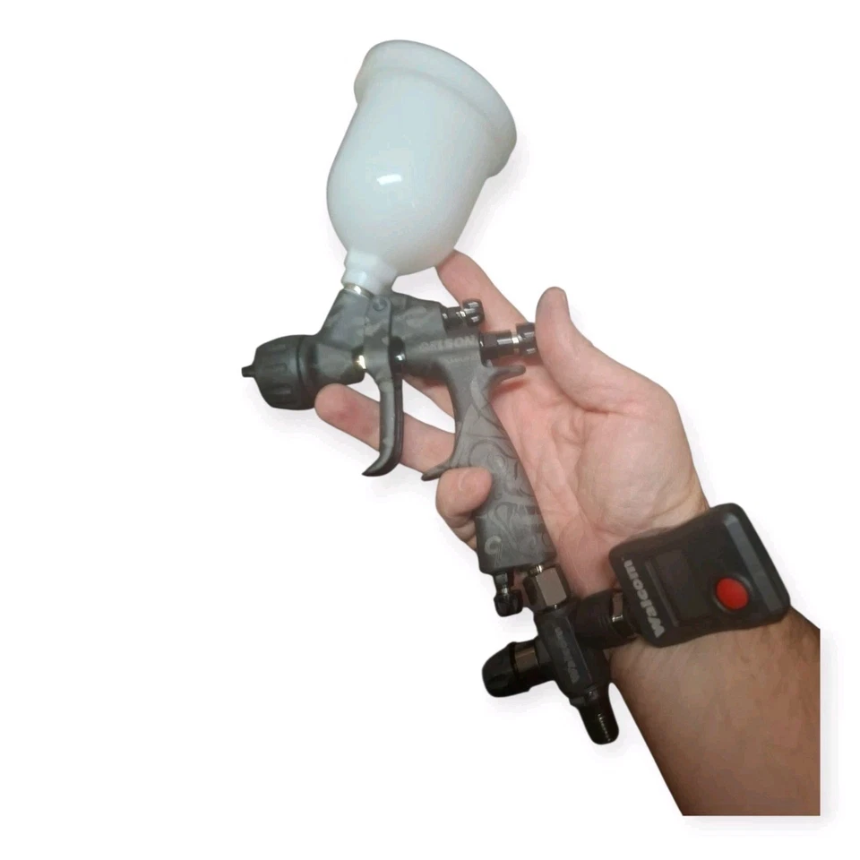 WALCOM EGO CARBONIO 190 HVLP ø 1.2 MINI AEROGRAFO "SAMURAI LIMITED EDITION" - Immagine 4 di 4