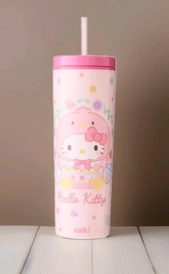 Peeps X Hello Kitty Easter Chick Tumbler w/ Straw Pink By Zak 23oz