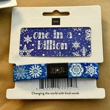 NEW Zox Holiday Stitch Single *ONE IN A BILLION* Snowflakes ❄️ - Size Medium OS