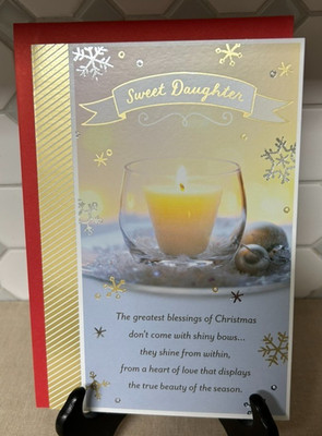 Dayspring Christmas Card with Envelope ~ Sweet Daughter ~ Religious