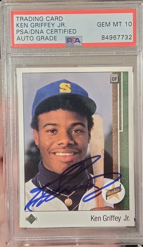 Ken Griffey Jr 1989 Upper Deck - Star Rookie #1 (RC) Auto PSA 10 Gem Mint