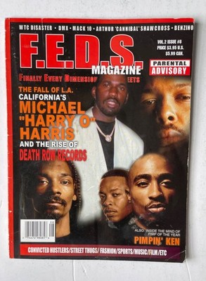 F.E.D.S.. MAGAZINE (HARRY O) DEATH ROW RECORDS VOL. 2 Issue #8 2001