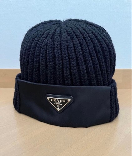 PRADA logo Beanie beanie cap