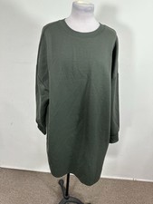 Game Women’s Green Color Long Sleeve Sweater Dress Size 4XS OVERSIZED 