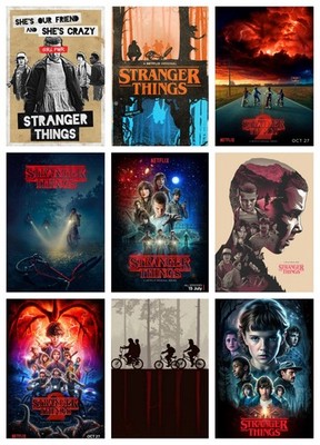 STRANGER THINGS POSTER DRUCKE - DESIGN/GRÖSSE/GERAHMT WÄHLBAR? a