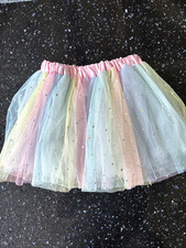 Claire s Toddler Girls Rainbow Tutu Skirt - Sparkles -One Size - Party/ Costume