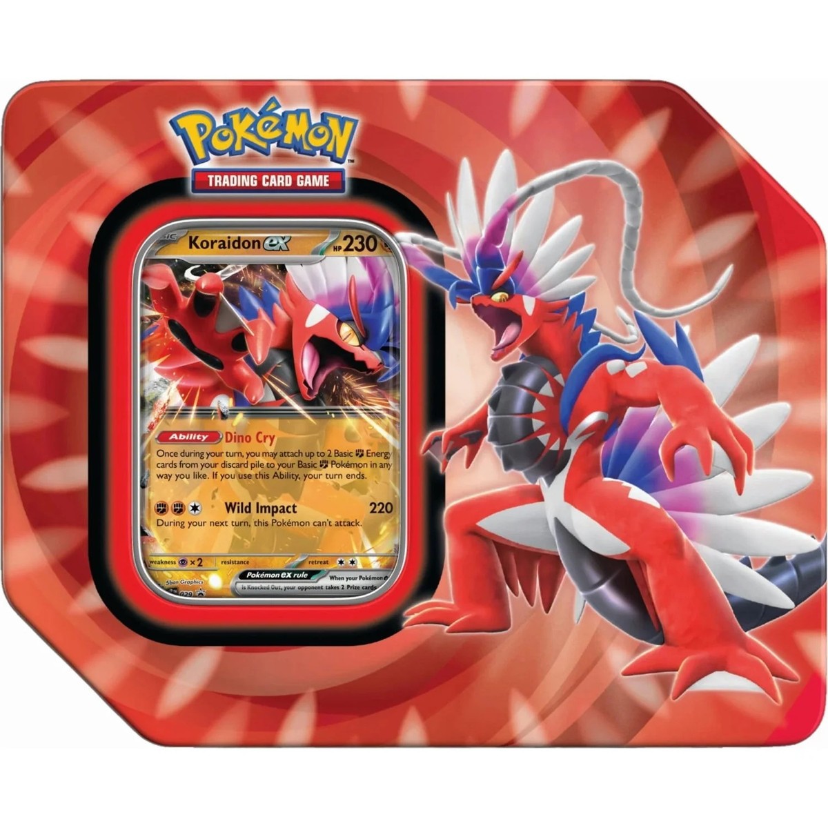 Pokemon TCG: Paldea Legends Summer Tin - Koraidon EX | eBay