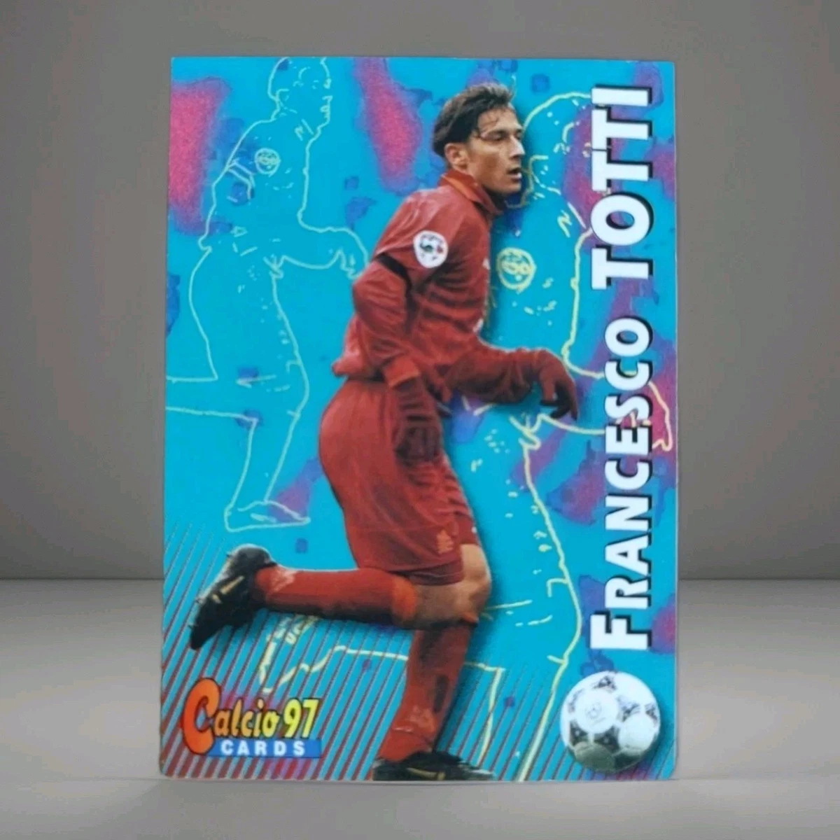 Figurine Panini – Francesco Totti Roma 1996-97 – Scudetto Coppe N.D, Sticker Foot