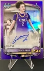 2025-26 Grace Knox Bowman 1st Bowman Chrome True Purple Refractor Auto LSU /250