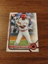2022 Bowman #BP-59 Justice Thompson    - FREE SHIPPING