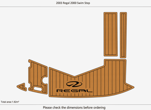 2003 Regal 2000 Swim Anti-slip Custom EVA teak marine deck floor - 第 2/13 張圖片