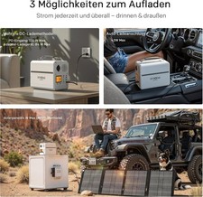 STRONG P500 Powerstation 460,8Wh LiFePO4 500W Solargenerator Camping NEU