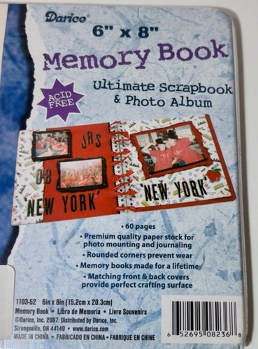 (2) Darice 6" X 8" Memory Book Ultimate Scrapbook & Photo Album Junk Journal - Picture 3 of 4