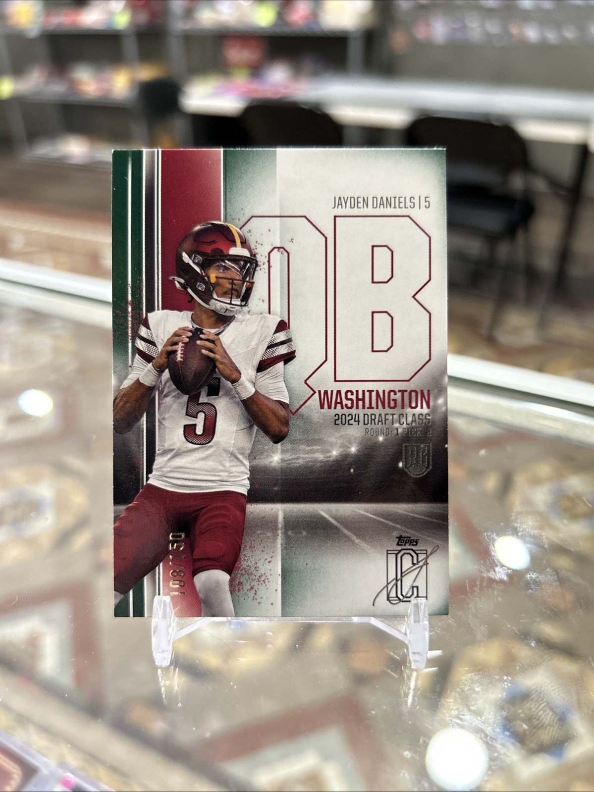 2024 Topps Signature Class #194 Jayden Daniels Rookie RC Green SP /150!!!