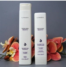 DUO Lanza Healing SMOOTH Glossifying Shampoo 10.1oz & Conditioner 8.5oz