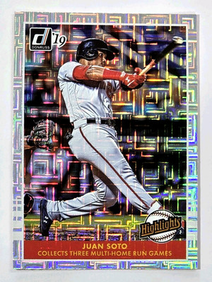 2019 Panini Donruss Juan Soto Highlights Vector Washington Nationals #H8