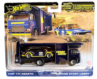 Hot Wheels Fiat 131 Abarth Story Lorry #62 Team Transport 1:64 Modellauto Olio